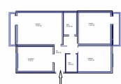 Apartament 3 camere de vanzare in cartierul Alfa Arad